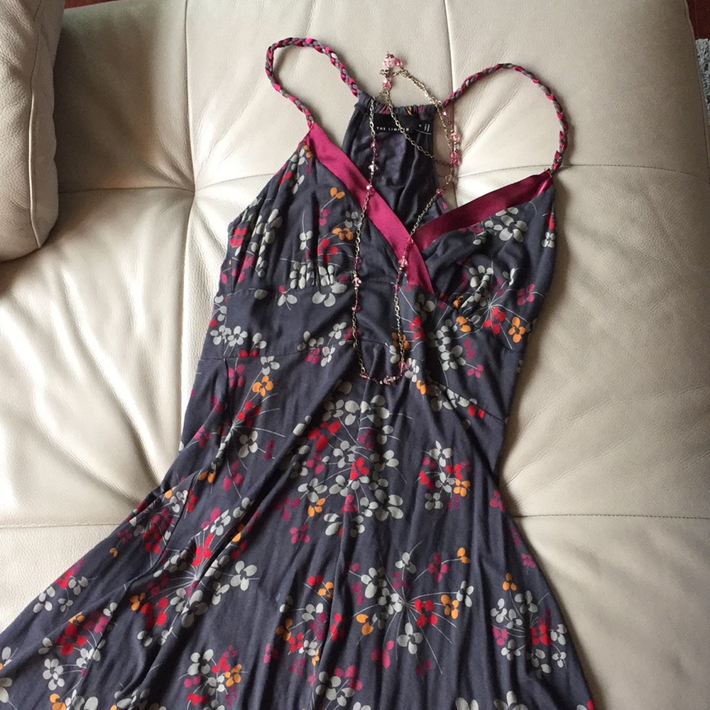The Limited grey floral dress